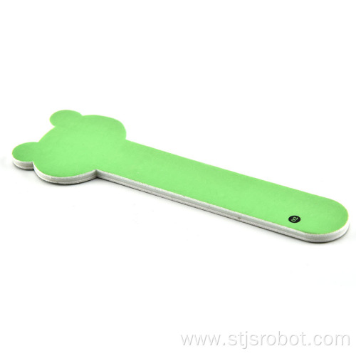 New Style Cute Double Sided Printed EVA frog Shape Sponge Nail File For Nail Tool